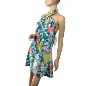 C'isa Floral‎ Twist Front Mini Dress Size M NWT thumbnail 4