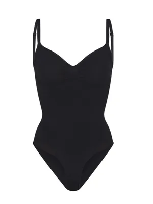 Skims Sculpting Bodysuit Brief with Snaps in Onyx L/XL thumbnail 3