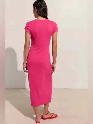 NWT Free People Good Feels Slim Midi Dress Size M thumbnail 2