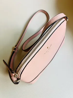 Kate Spade Southport Avenue Hanna Crossbody Chalk Pink Leather Dome Bag NWOT thumbnail 3