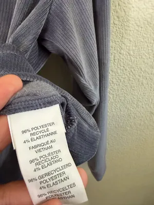 Vuori Women's Haven‎ Half Zip Jacket Hoodie in Azure Blue Velour Womens Size XS thumbnail 7