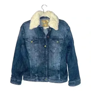 Michael Kors Womens‎ Faux Fur Jean Jacket, Small thumbnail 1