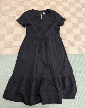 Pact‎ Organic Cotton Canopy Linen Blend Notch Neck Dress M thumbnail 1