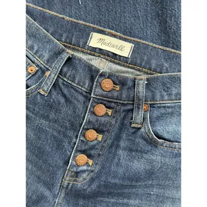 Madewell Flea Market Flares High Rise Button‎ Fly Raw Hem Jeans 25 Boho Summer thumbnail 5