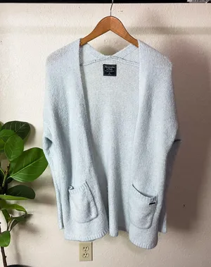 Abercrombie | Soft Longline Open Front Cardigan thumbnail 2