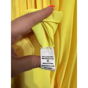 Ramy Brook Paris Blouson Yellow mini Dress Sleeveless Smocked size Medium $345‎ thumbnail 7