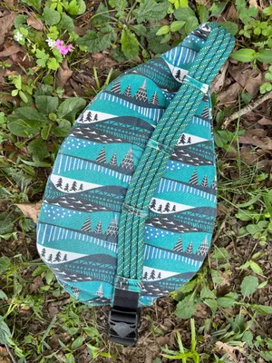 KAVU Rope Bag Backpack Canvas Winterscape Print thumbnail 3