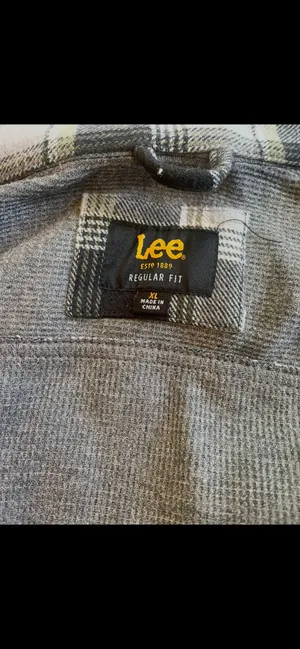 Vintage Lee Gray Plaid Collar Shirt Jacket thumbnail 3