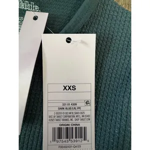 Wild Fable Seamless Short‎ Sleeve Crop Top Dark Blue Shimmer XXS thumbnail 4