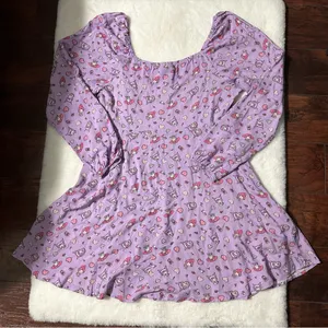 Sanrio My Melody & Kuromi‎ Sweetheart Long-Sleeve Mini Dress XL thumbnail 7
