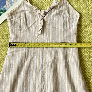 Hollister Women's Y2K Sleeveless Striped Dress Size S Bow Adjustable Lined EUC‎ thumbnail 6