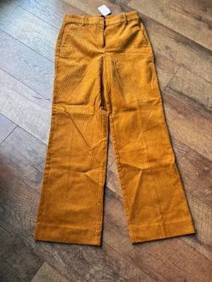 NWT J.Crew Cognac Corduroy Wide Leg Pants Size 2 thumbnail 3