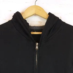 Bad Spirit Massimo Sabbadin Skull Hoodie Womens L Black Crossbones Sequins Italy thumbnail 4