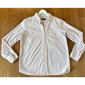 Lauren Ralph Lauren pink striped pocket front button down large thumbnail 9