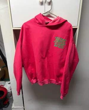 Edikted Hoodie Pink Oversized thumbnail 1