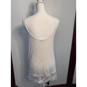 Altar'd State White Lace Hem Camisole Tank Top Womens Medium D11405 Boho Scoop thumbnail 2