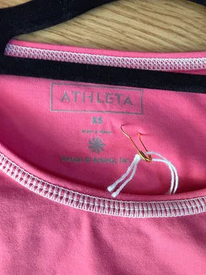 Athleta Pink Long Sleeve Pullover with Front Pocket thumbnail 2