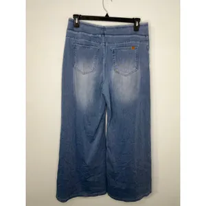 Halara Flex High Waisted Wide Leg Jeans Size XL Blue Stretch Denim thumbnail 3