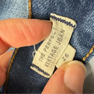 Madewell Blue The Perfect Vintage Jeans Womens 26 Raw Hem High Rise Denim Casual thumbnail 11
