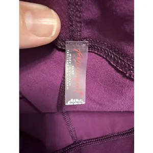 Free People Movement Biker Shorts Womens XS Purple Ribbed Trim Activewear Pocket thumbnail 6