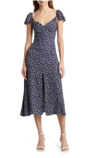 New! Baxley Midi Dress Dark Blue thumbnail 1