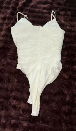 Princess Polly White Bodysuit Mesh thumbnail 1