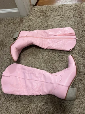 Pierre Dumas Pink Cowgirl Boots thumbnail 3
