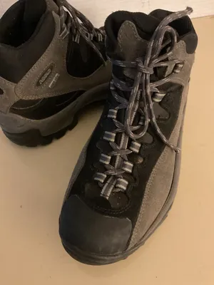 Asolo Women's Gray and Black suede Hiking boots Size 6.5 thumbnail 5