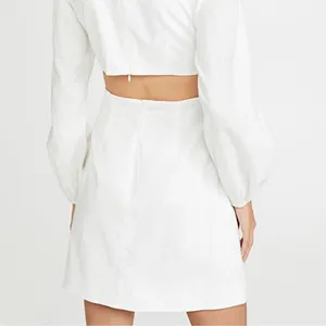 NWT Zimmermann Zinnia Bow Cut Out Short Dress thumbnail 3