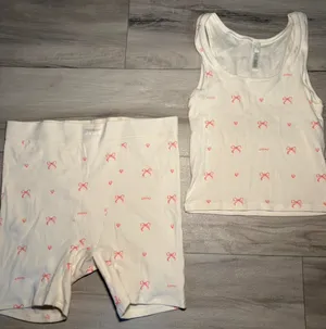 Skims boxer set white with bows thumbnail 2