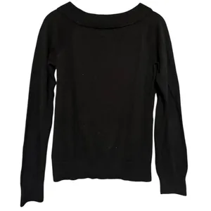 Lauren Ralph Lauren Women’s Size M Black Boatneck Silver Horse Bit Sweater thumbnail 3