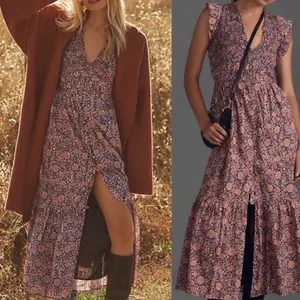 Anthropologie The Peregrine Midi Dress Size XS thumbnail 7