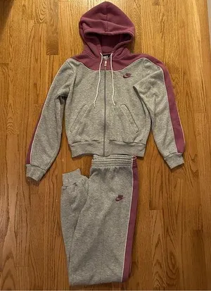 Vintage Nike Tracksuit Matching Zip up and sweatpants thumbnail 1
