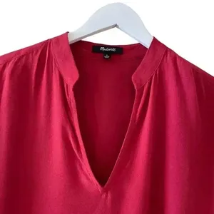 Madewell Bicoastal in Crimson Boxy Festival Boho Shirt Women’s Dress S # 1008 thumbnail 6
