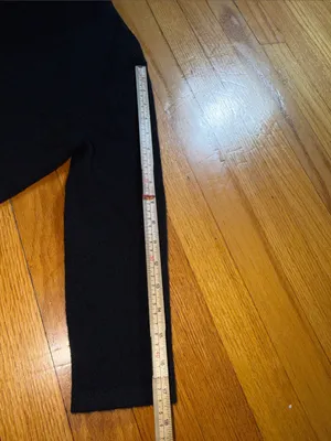 Saks Fifth Avenue 100 % Cashmere Black Cropped Bolero Shrug thumbnail 9