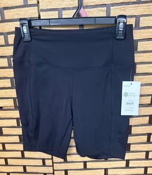 Athletic works black bike shorts size small thumbnail 1