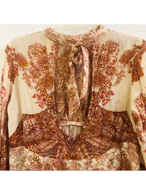 $118 Free People Lady Luck tunic/ mini dress in rose combo S thumbnail 9