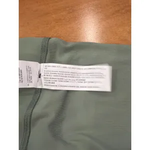 Gilly Hicks Biker Shorts Womens‎ Sage Green High Waisted Smiley Logo Small thumbnail 8