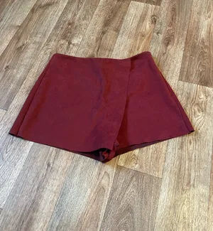Vestique Red Suede Skort thumbnail 2