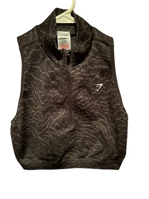 ADAPT ANIMAL SEAMLESS CROP 1/2 ZIP Size Large NWOT thumbnail 2