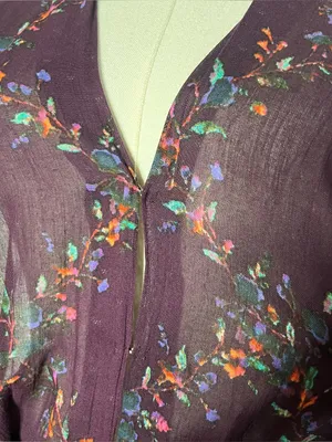 Free People FP One Purple Asymmetrical Hem Livia Maxi Dress Boho Summer READ thumbnail 8