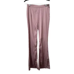 SUPERDOWN‎ Evelina Satin Flare Pant Mauve Small thumbnail 2