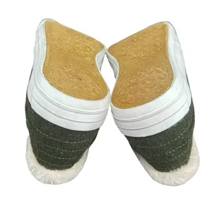 Isaac Mizrahi Live Size 12 Olive Faux Fur Crystal Fashion Sneakers thumbnail 6