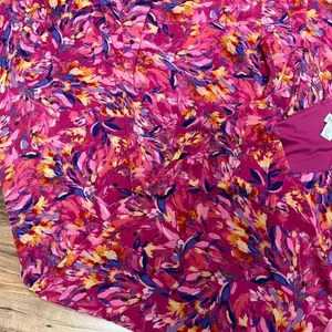 NEW Nicole Miller NY Hot Pink Floral Print Sleeveless Maxi Shift Dress Size XL thumbnail 11