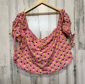 Pineapple blouse Pink Size XXL thumbnail 1