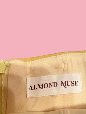 almond muse rosalind baby yellow/gold satin maxi dress with corset top thumbnail 6