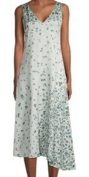 Floral Asymmetrical Shift Dress Vince thumbnail 1