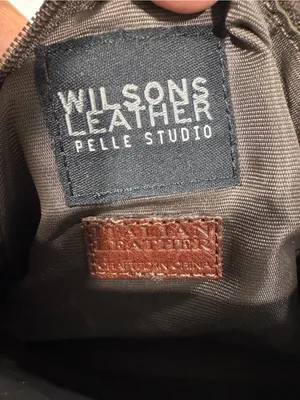 Wilsons Leather Pelle Studio Small Tooled Brown Leather Baguette Floral Y2K thumbnail 10