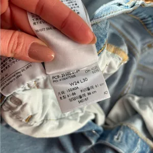 Women's Light Blue Straight Leg Jeans Size 24 thumbnail 7