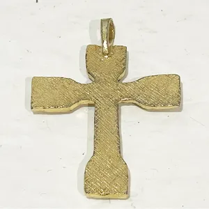 Gold Tone Jesus Crucifix‎ Cross Charm Necklace Jewelry thumbnail 4
